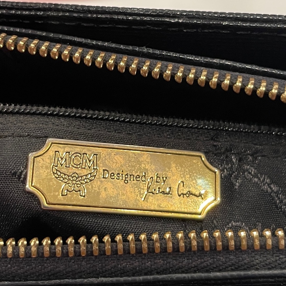 Title: Black MCM Leather Handbag - Picture 7 of 10